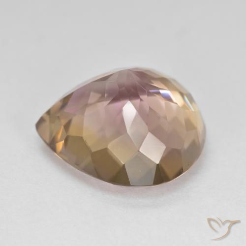 Ametrino Bi-Colore naturale da 10.23 ct, Forma a pera, VVS-VS