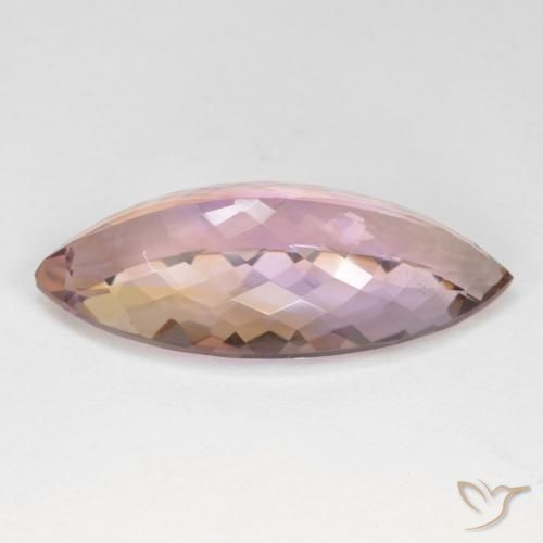 Ametrino Bi-Colore naturale da 21.45 ct, Taglio marquise, VS