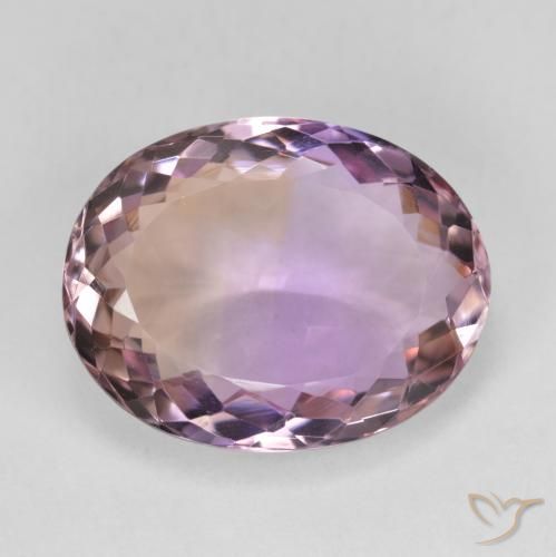 10.95ct Naturale Bi-Colore Ametrino, Ovale, VVS