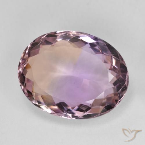 Ametrino Bi-Colore naturale da 10.95 ct, Ovale, VVS