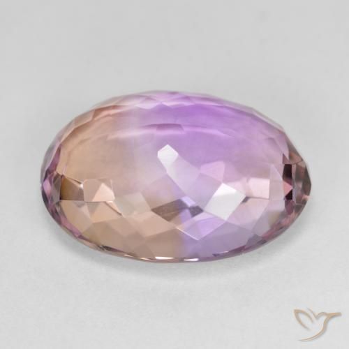 Ametrino Bi-Colore naturale da 10.95 ct, Ovale, VVS