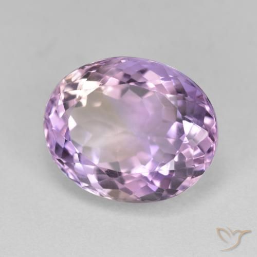 Ametrino Bi-Colore naturale da 7.30 ct, Taglio ovale, VVS