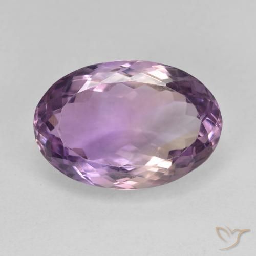 8.90ct Naturale Bi-Colore Ametrino, Ovale, VVS