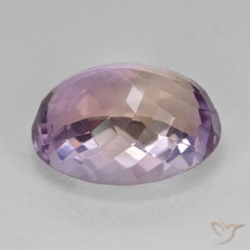 Ametrino Bi-Colore naturale da 19.73 ct, Ovale, VVS