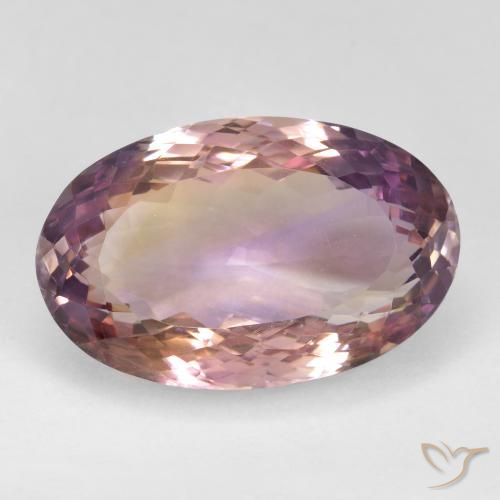 23.80ct Naturale Bi-Colore Ametrino, Ovale, VS