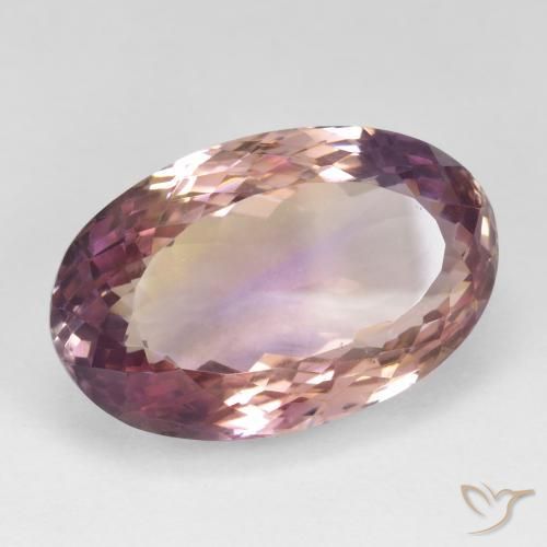 Ametrino Bi-Colore naturale da 23.80 ct, Ovale, VS