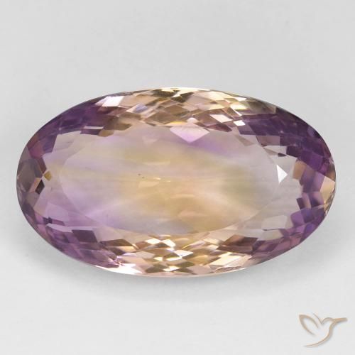 23.40ct Naturale Bi-Colore Ametrino, Ovale, VS