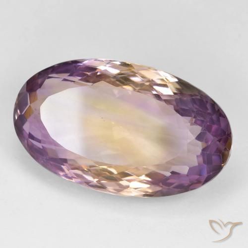 Ametrino Bi-Colore naturale da 23.40 ct, Ovale, VS