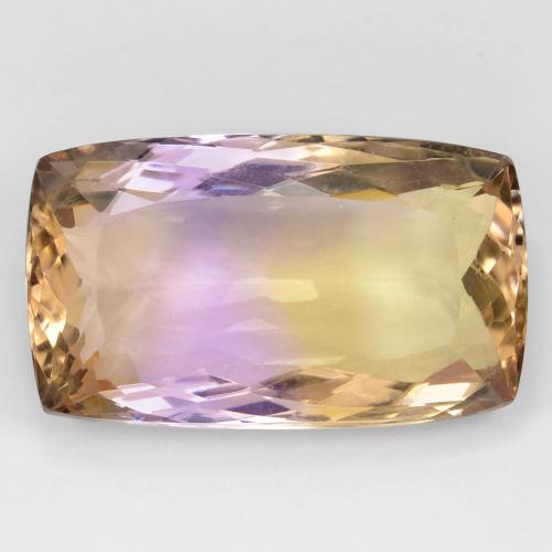 Ametrino Bi-Colore naturale da 27.06 ct, Taglio a cuscino, VS