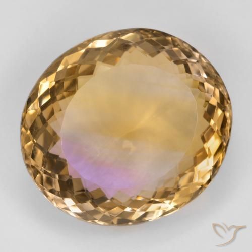 Ametrino Bi-Colore naturale da 29.00 ct, Ovale, VVS