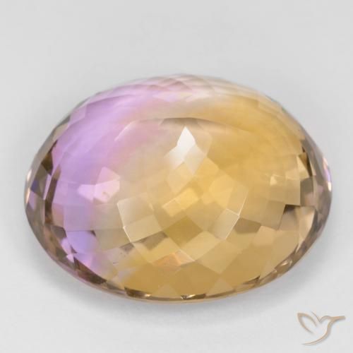 Ametrino Bi-Colore naturale da 29.00 ct, Ovale, VVS