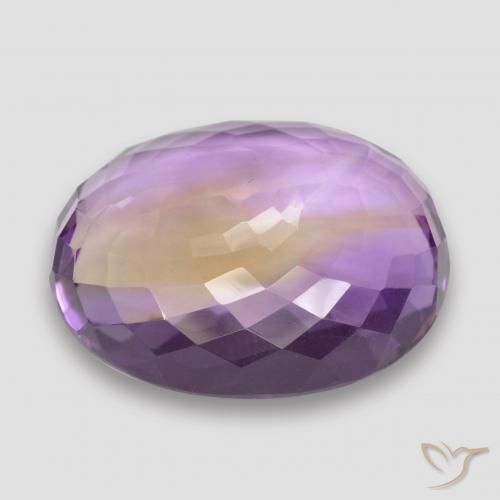 Ametrino Bi-Colore naturale da 29.46 ct, Ovale, VVS-VS