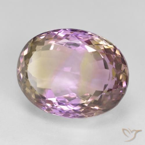 Ametrino Bi-Colore naturale da 19.51 ct, Ovale, VVS