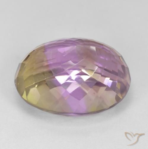 Ametrino Bi-Colore naturale da 19.51 ct, Ovale, VVS