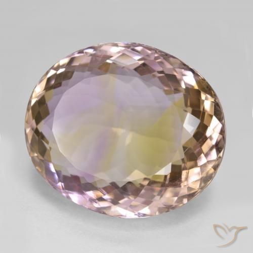 Ametrino Bi-Colore naturale da 25.10 ct, Ovale, VVS