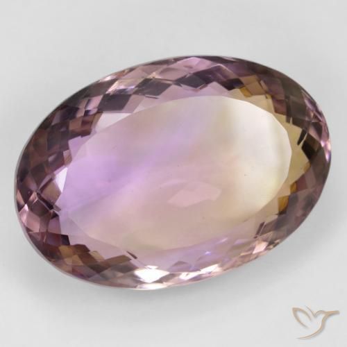 Ametrino Bi-Colore naturale da 32.77 ct, Ovale, VVS