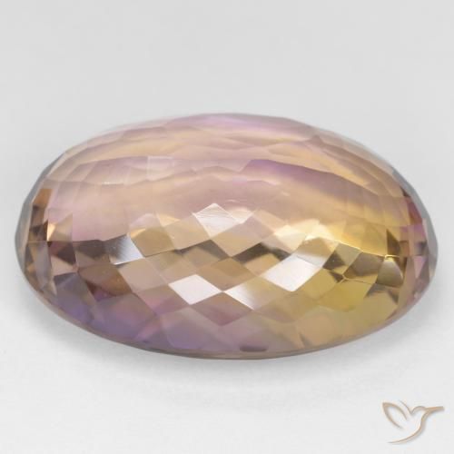 Ametrino Bi-Colore naturale da 32.77 ct, Ovale, VVS