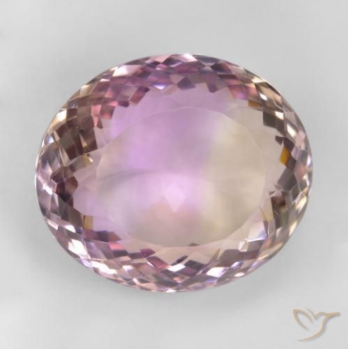 Ametrino Bi-Colore naturale da 23.28 ct, Ovale, VVS-VS