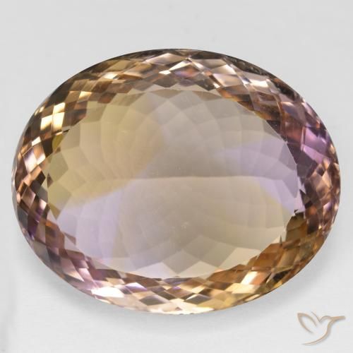 44.80ct Naturale Bi-Colore Ametrino, Ovale, VVS