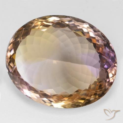 Ametrino Bi-Colore naturale da 44.80 ct, Ovale, VVS