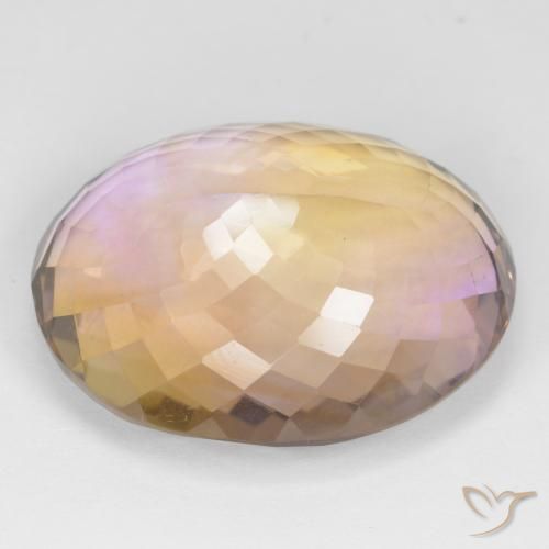 Ametrino Bi-Colore naturale da 44.80 ct, Ovale, VVS