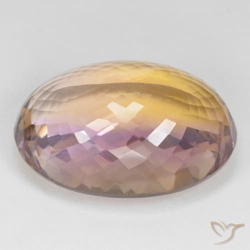 Ametrino Bi-Colore naturale da 49.30 ct, Ovale, VVS