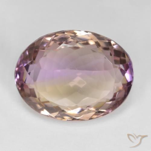 16.92ct Naturale Bi-Colore Ametrino, Ovale, VS