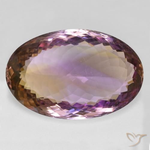 38.32ct Naturale Bi-Colore Ametrino, Ovale, VS