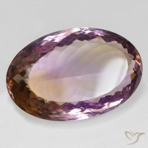 Ametrino Bi-Colore naturale da 38.32 ct, Ovale, VS