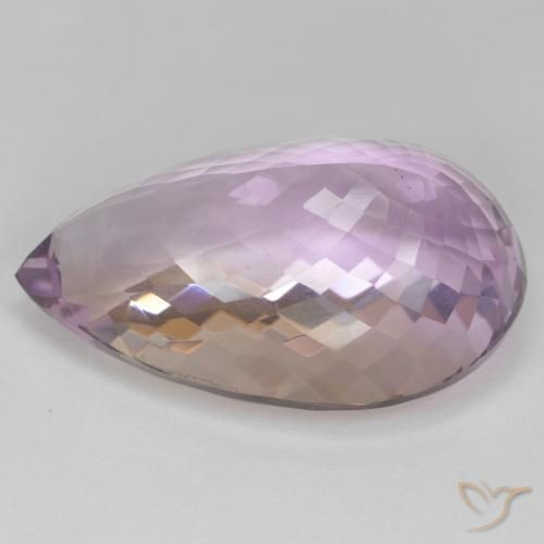 Ametrino Bi-Colore naturale da 36.09 ct, Forma a pera, VS