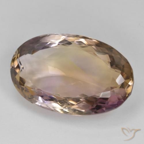 Ametrino Bi-Colore naturale da 25.25 ct, Ovale, VVS-VS