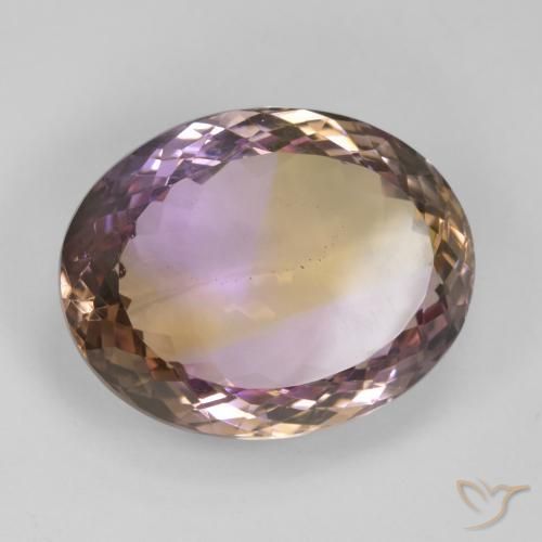 Ametrino Bi-Colore naturale da 26.51 ct, Ovale, VS