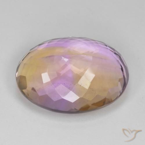 Ametrino Bi-Colore naturale da 26.51 ct, Ovale, VS