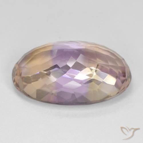Ametrino Bi-Colore naturale da 18.83 ct, Ovale, VVS-VS