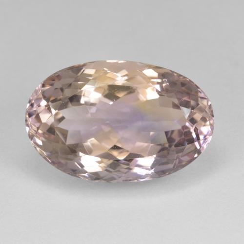 Ametrino Bi-Colore naturale da 11.40 ct, Taglio ovale, VVS