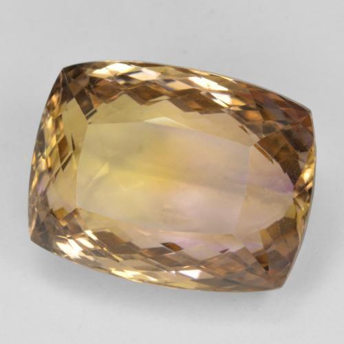 Ametrina naturale bicolore da 27,60 ct, taglio a cuscino, VVS