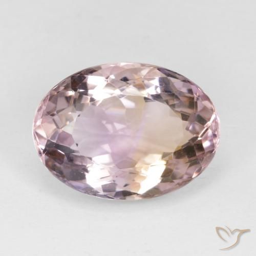 8.17ct Naturale Bi-Colore Ametrino, Ovale, VVS-VS