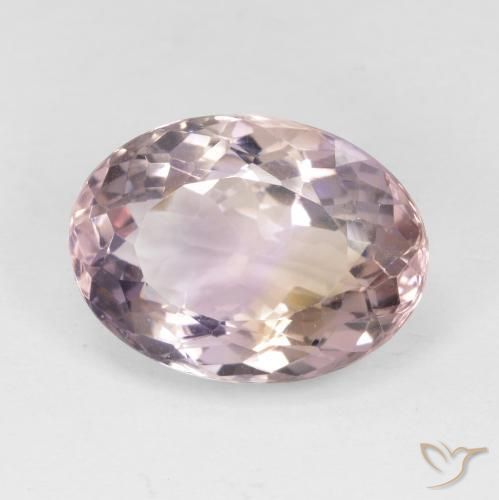 Ametrino Bi-Colore naturale da 8.17 ct, Ovale, VVS-VS
