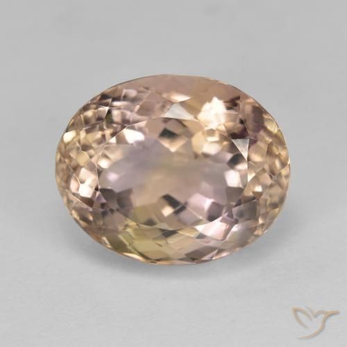 Ametrino Bi-Colore naturale da 8.70 ct, Ovale, VVS-VS