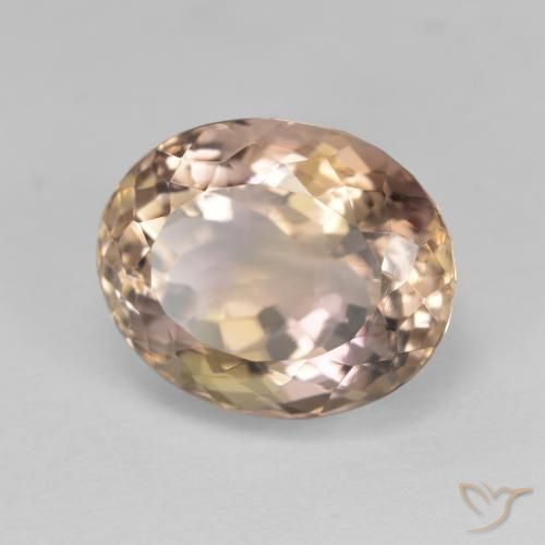 Ametrino Bi-Colore naturale da 8.70 ct, Ovale, VVS-VS