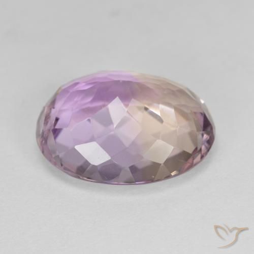Ametrino Bi-Colore naturale da 7.65 ct, Ovale, VVS-VS