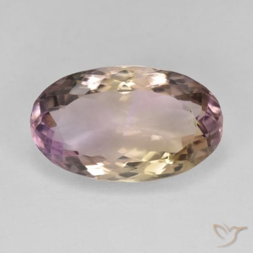8.06ct Naturale Bi-Colore Ametrino, Ovale, VVS
