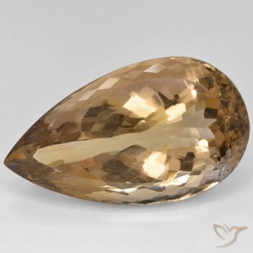 Ametrino Bi-Colore naturale da 39.74 ct, Forma a pera, VVS