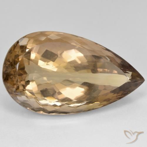 Ametrino Bi-Colore naturale da 39.74 ct, Forma a pera, VVS