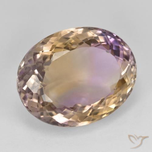 Ametrino Bi-Colore naturale da 20.21 ct, Ovale, VVS-VS