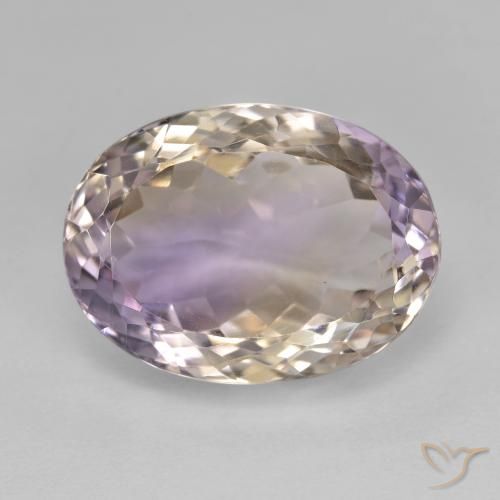 11.94ct Naturale Bi-Colore Ametrino, Ovale, VVS