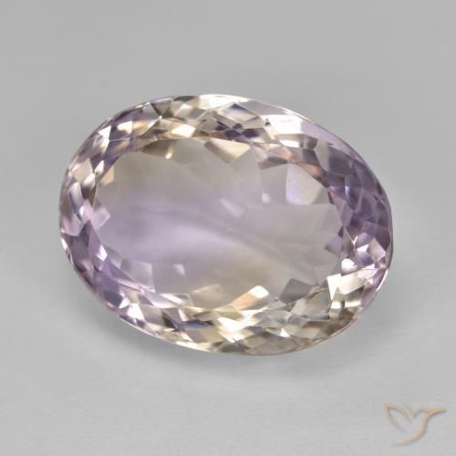 Ametrino Bi-Colore naturale da 11.94 ct, Ovale, VVS