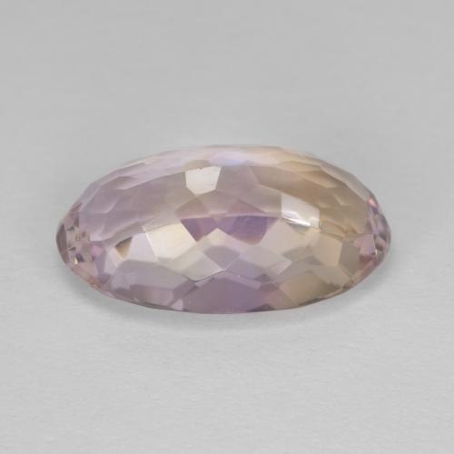 Ametrino Bi-Colore naturale da 6.40 ct, Taglio ovale, VVS