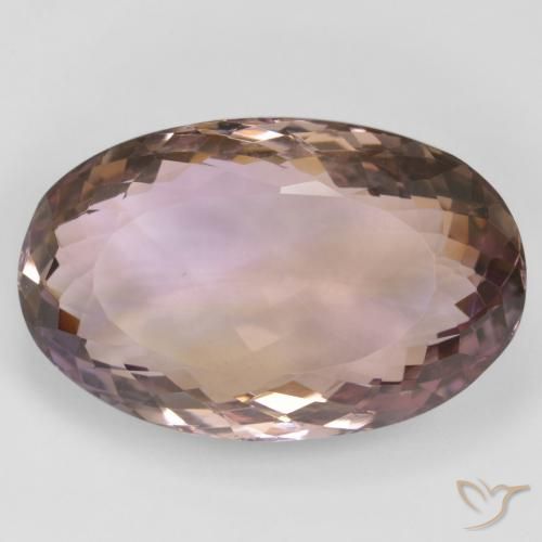 28.88ct Naturale Bi-Colore Ametrino, Ovale, VVS-VS