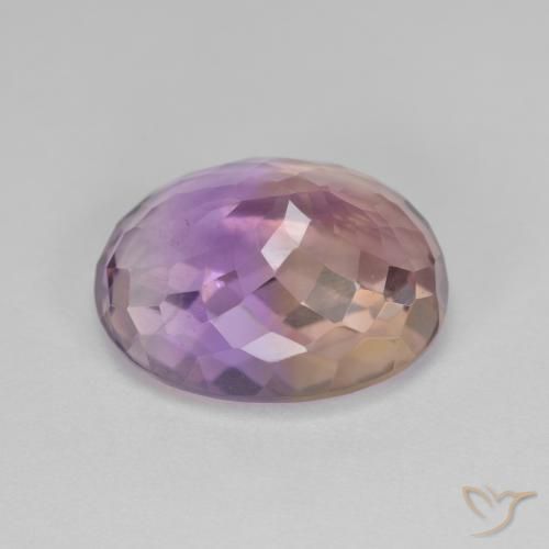 Ametrino Bi-Colore naturale da 13.37 ct, Ovale, VVS-VS